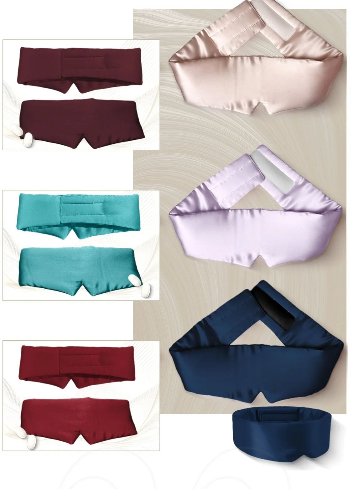 Masque de nuit en soie 3D 22 Mommes