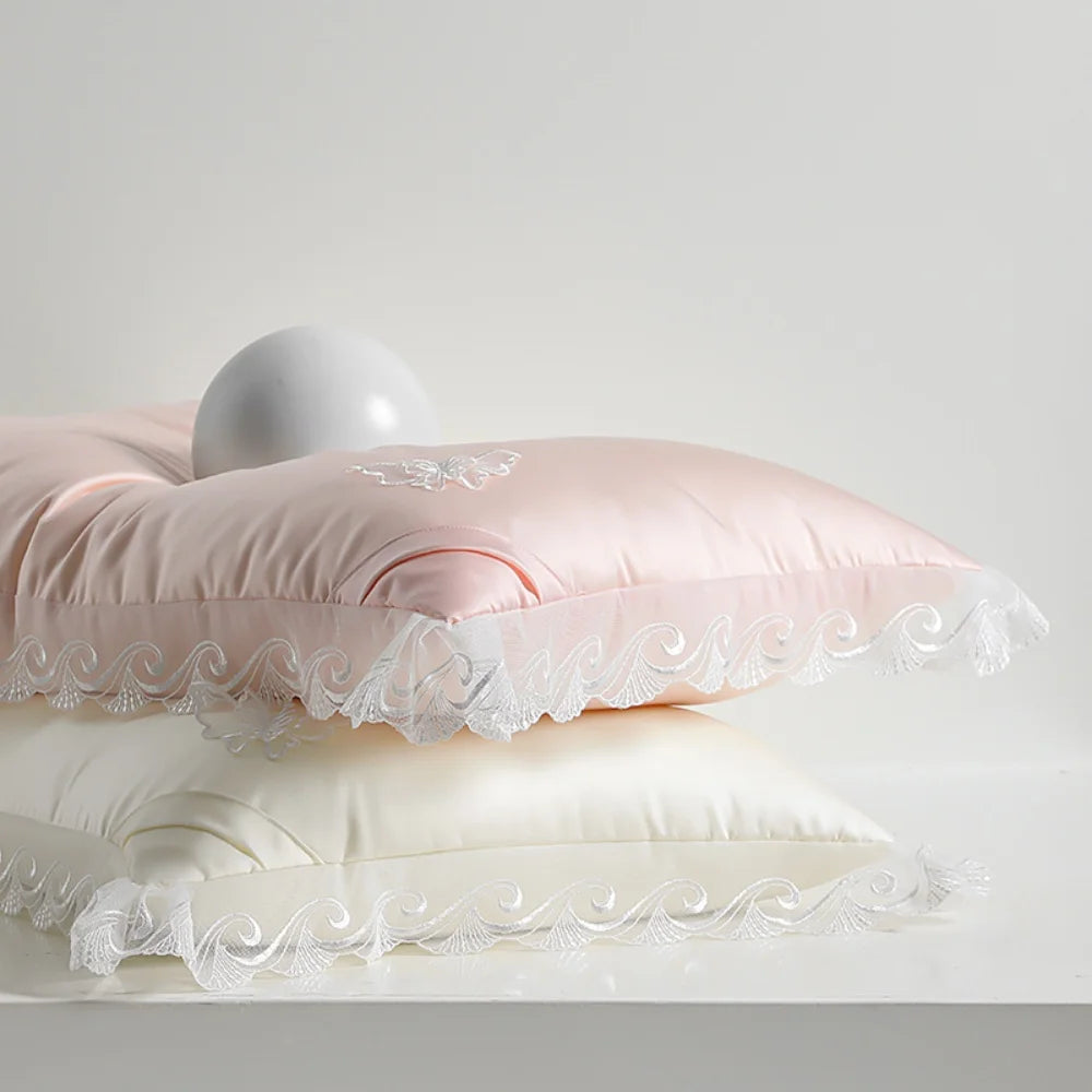 Réduit frisottis et casse cheveux – oreiller en soie