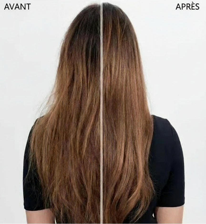 avant après bonnet en soie resultat sur les cheveux 