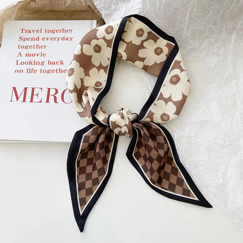 Foulard en soie accessoire beauté Gamme fleur
