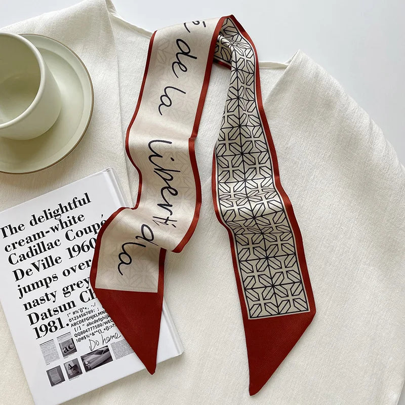 Foulard en soie accessoire beauté Gamme acidulé