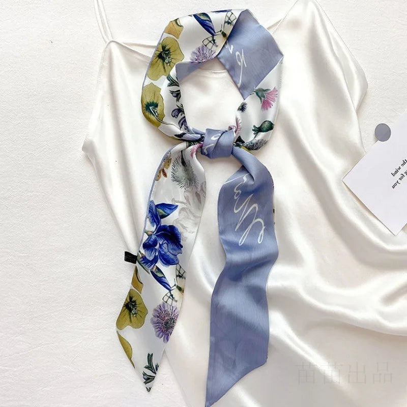 Foulard en soie accessoire beauté Gamme fleur