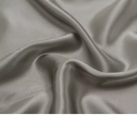 Drap plat en soie de mûrier confort élite pour sommeil gris 