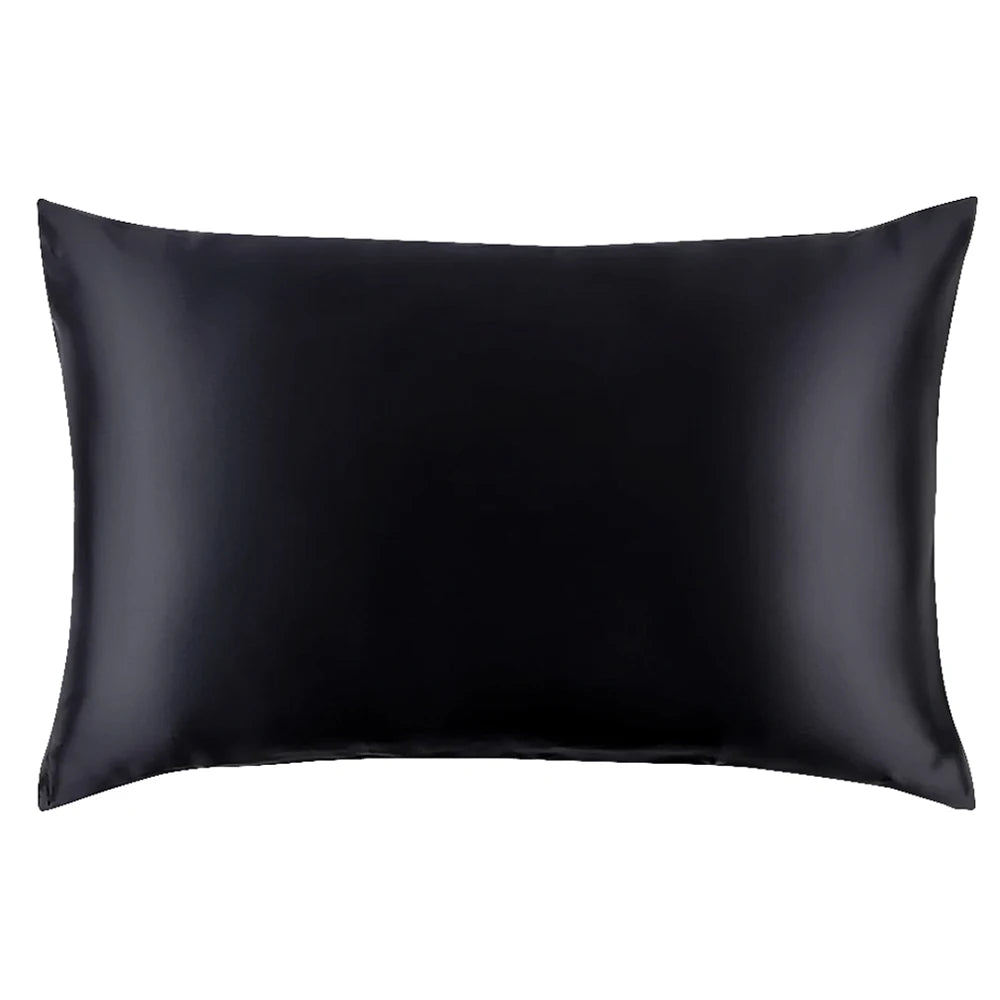 Taies d’oreiller en soie Essence et soi, noir, intense, entretien facile