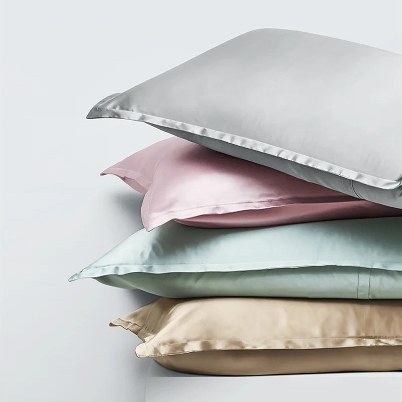 Taie d'oreiller en soie 30 momme essence et soie de la soie véritable de qualité haut de gamme prèserve la peau anti frisottis cadeau idéal femme homme mariage noël anniversaire couleur multiple 