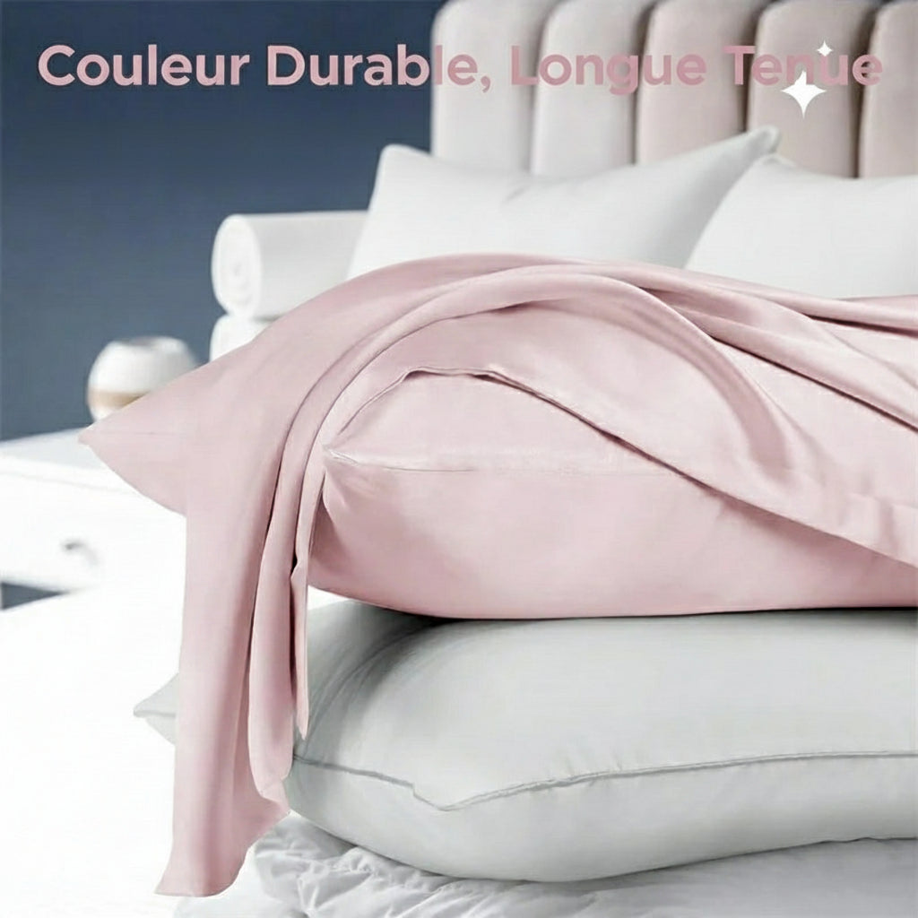 Découvrez notre taie d’oreiller en soie de mûrier naturelle 23 momme, un véritable soin de beauté pour la peau et les cheveux.
Douce, lisse et luxueuse, cette taie en soie prévient les rides, limite les frisottis et régule la température pour un sommeil parfait.
Un cadeau idéal pour femme ou homme, parfait pour un anniversaire, Noël ou un mariage. Offrez le confort absolu et l’élégance intemporelle de la soie naturelle.