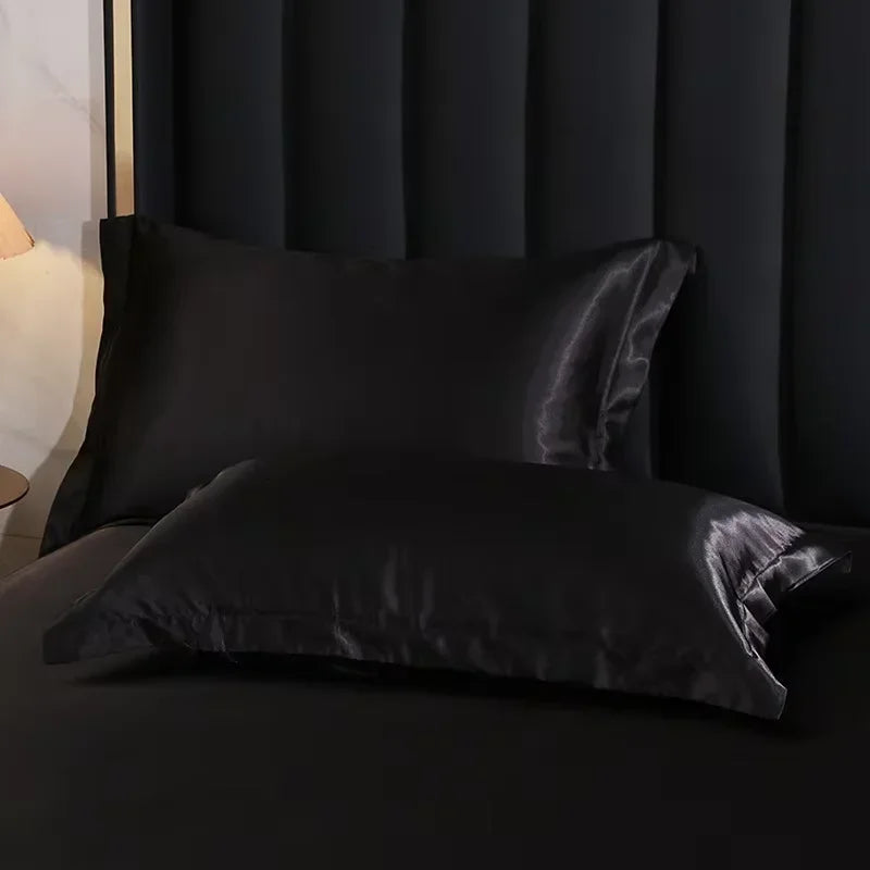 Taie d'oreiller en soie  2pcs